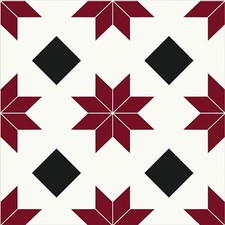 Peel  Stick Vinyl Floor Tiles 10pcs Marble Moroccan Floral Pattern FloorPops
