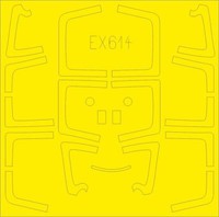 MW22 Eduard EX614 SU-27UB Tface 1/48 Mask For Hobby Boss