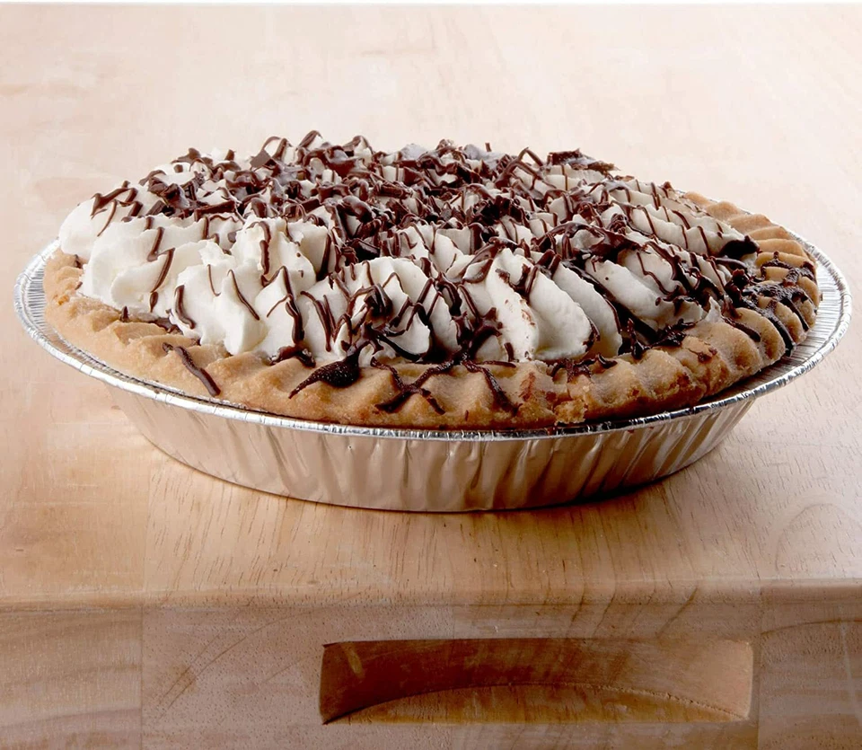 Platos de lata para hornear desechables de 1" de aluminio de 9 pulgadas de calidad superior Foto 3 de 4