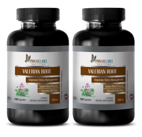 blood pressure formula - VALERIAN ROOT EXTRACT 125mg - sleep aid - 2 Bot - Picture 1 of 12