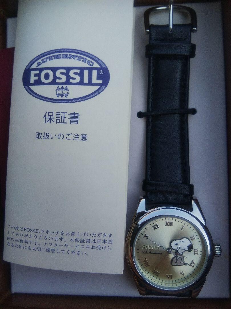 FOSSIL Limited Edition Peanuts Snoopy 50th Anniversary Wristwatch Used