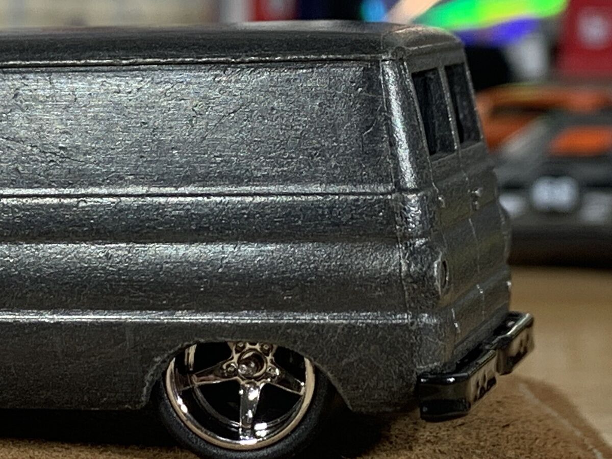 Hot Wheels Black Oxide Custom Gun Blued '66 Dodge A100 Van Hot Wheels Black Oxide Custom Gun Blued '66 Dodge A100 Van