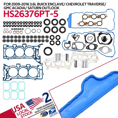 MLS Head Gasket Set Fit 09-16 Chevry Tranverse Buick Enclave GMC Arcadia 3.6L