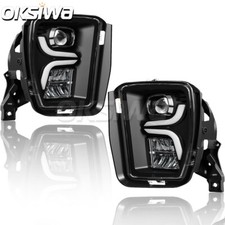 2013-2018 Dodge Ram 1500 Led Fog Light Drl Bumper Driving Lamp Wturn Signal