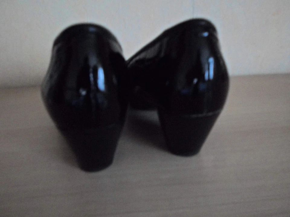 Vitaform  Krokolackstretch Elegance Pumps.schwarz, Gr.36, QVC - Bild 4 von 4