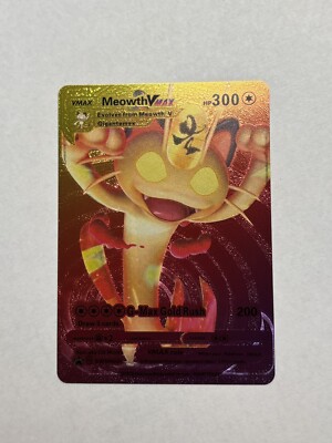 k*h様 ポケモンカード Meowth VMAX BLACKSTAR PROMO Rainbow Foil Display Card HP300 NM | eBay