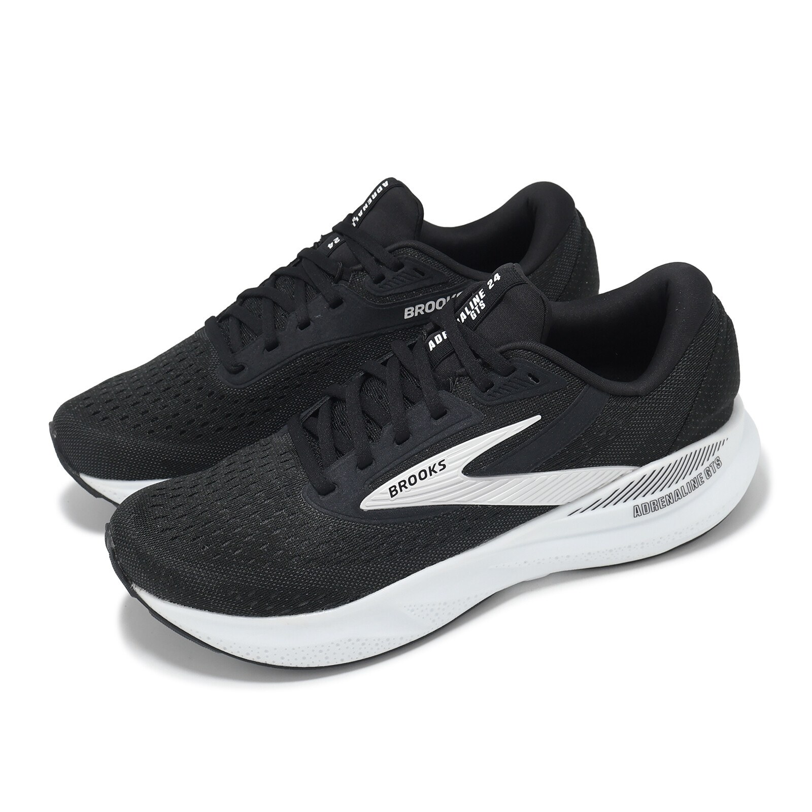 Мужские дорожные кроссовки Brooks Adrenaline GTS 24 2E Wide Black White 1104372E-087