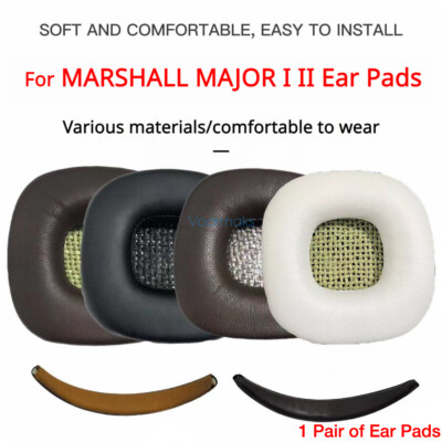 Replacement Lambskin Ear Pads Headband Cover for MARSHALL MAJOR I, II Headphone