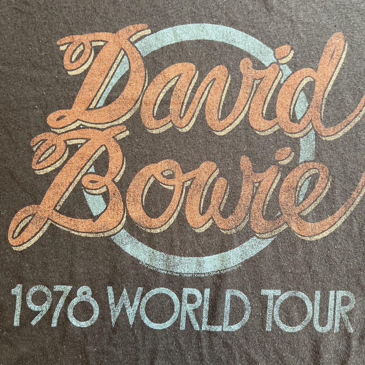 vintage David Bowie 1978 WORLD TOUR 七分袖 NWOT David Bowie 1978 World Tour Concert Shirt Small 70's