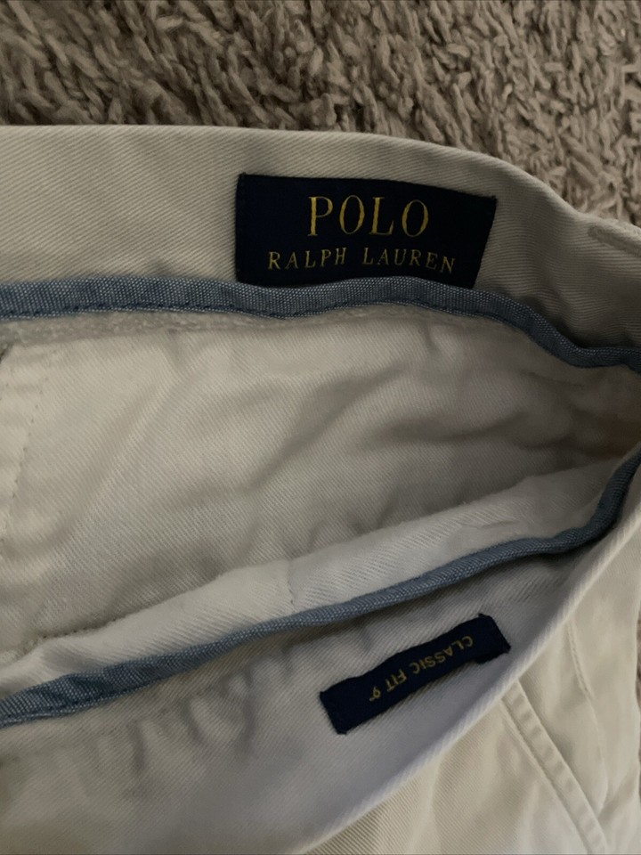 polo ralph lauren shorts khaki classic fit 9” eBay