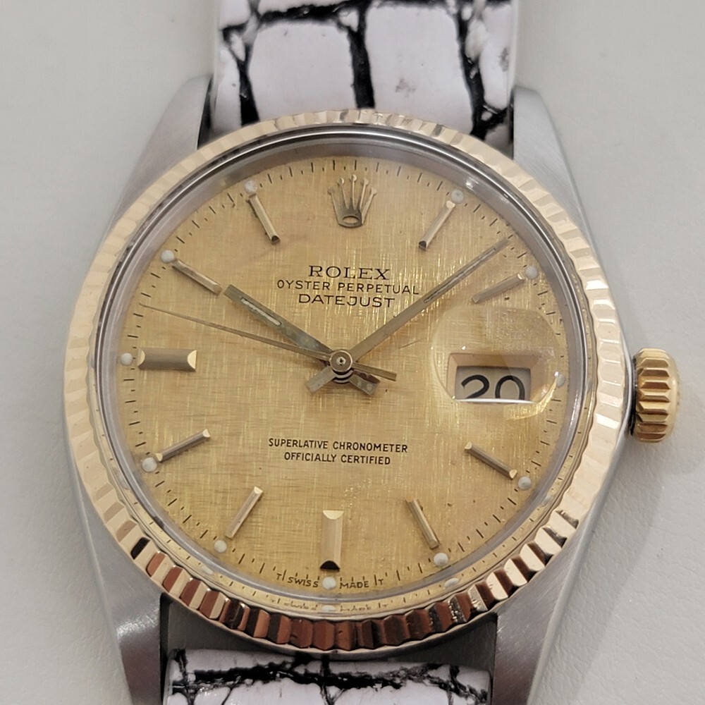 Rolex Oyster Datejust Ref 16013 36mm 18k SS 1970s Mens  display picture 2