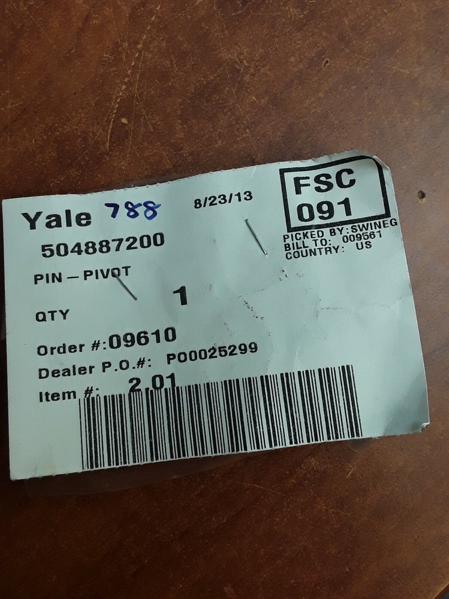 Yale 504887200 PIN-PIVOT | eBay
