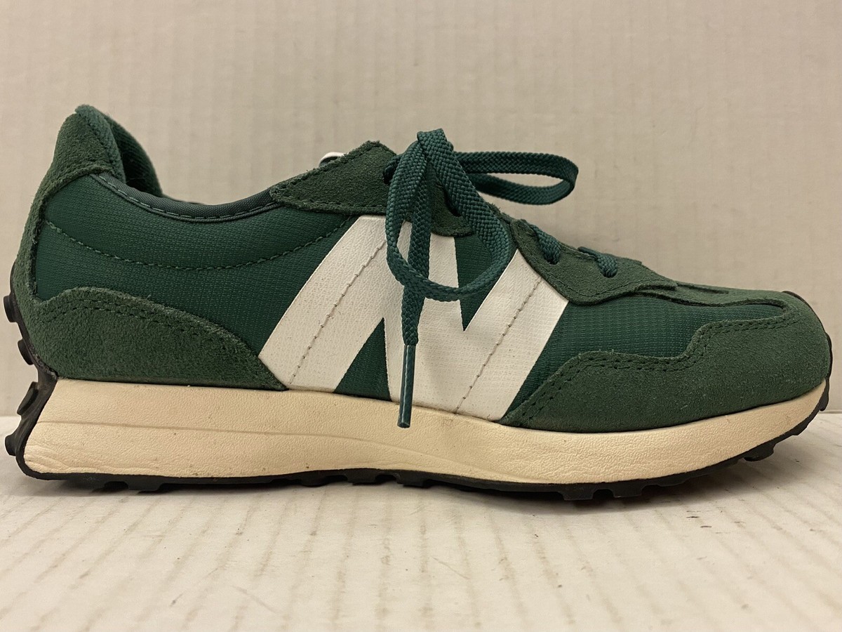 new balance オリーブグリーン セーター サイズ7 New Balance 327 Sneakers Team Forest Green/White Suede Big Kid