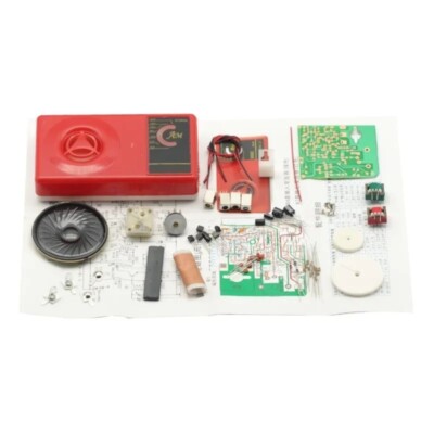 AM MW Radio Receiver Medium Wave Electronics DIY Kit 3V DC with Enclosure