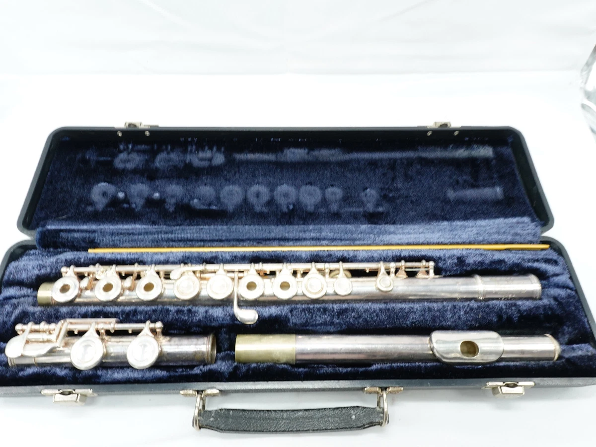Vintage 1960 s Artley Symphony Flute Solid Silver Headjoint Made in USA 691534