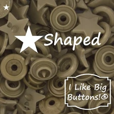 KAM Snaps HEART Shape B11 Gold/Metallic Plastic Snap Buttons No Sew Sewing Craft