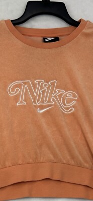 women's nike retro femme terry cropped crew sweatshirt