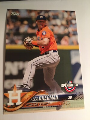 2018 Topps Opening Day 5x7 Jumbo Alex Bregman Astros 53 01/49