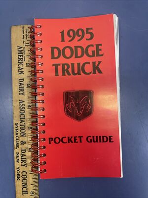 Rare 1995 Dodge Truck Pocket Guide Truck Options Exterior Color Etc.