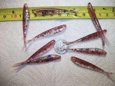 100-2 1/4''-crappie-panfish-soft minnows-grubs-lures-jig-split tails-scent-flukes