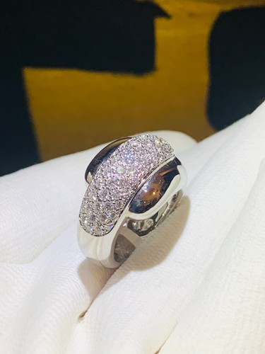 Chaumet 18K White Gold Diamond Ring - Picture 6 of 8