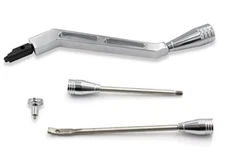 Polished Billet Aluminum GM Column Shifter Turn Signal Lever Hazard Tilt KIT