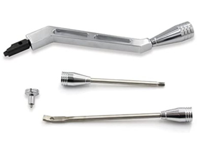 Polished Billet Aluminum GM Column Shifter Turn Signal Lever Hazard Tilt KIT