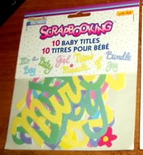 1 PKG.MEMORIES FOREVER SCRAPBOOKING 10 BABY TITLES 