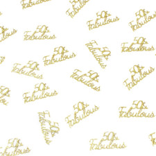 Happy Birthday Party Table Confetti Glitter Gold 50 and Fabulous Table Scatter D