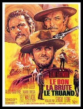 The Good the Bad and The Ugly Movie Poster Print Canvas Print Fridge Magnet 6x8 