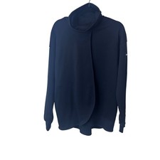 NEW Nike Womens Dri-FIT Small Mock Cowl Neck Wrap Training Sweatshirt Black