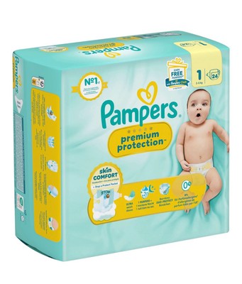 Pampers Windeln Premium Protection Gr.1 Newborn (2-5 kg), 24 St