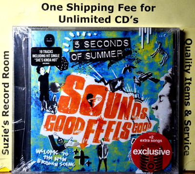 CD 5 Seconds of Summer Sounds Good Feels Good SEALED Target Luke Cover 19 Songs