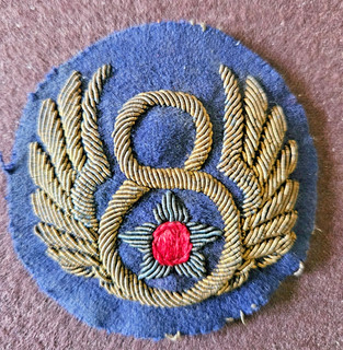 US Army Air Force 8th Air Force Bullion Embroidered Patch