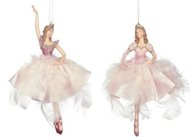 GOODWILL''Eine bezaubernde Ballerina Figur-Feder,-Satinrock 18 / 15 cm rosè * 910