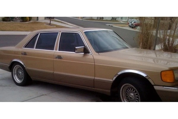 For Mercedes-Benz 560SEL 1990-1991 QMI 521261 Polished Fender Trim - Image 3 of 4