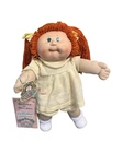 1985 Cabbage Patch Kids, Red Pigtails, Green Eyes, Dimple, HM3, OK, 🐥 Dress