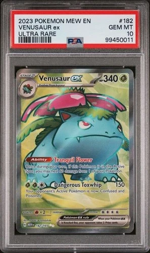 Venusaur ex 182/165 PSA 10 Pokemon SV: 151 Ultra Rare