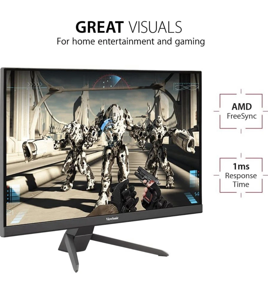 ViewSonic Gaming Monitor-VX2767U-2K 27” WQHD 1440p – 1ms, 100Hz, FreeSync, NEW - Image 2 of 4