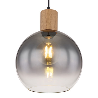 Pendelleuchte Moitas Typ C - Farbglas / Eisen - 1-flammig