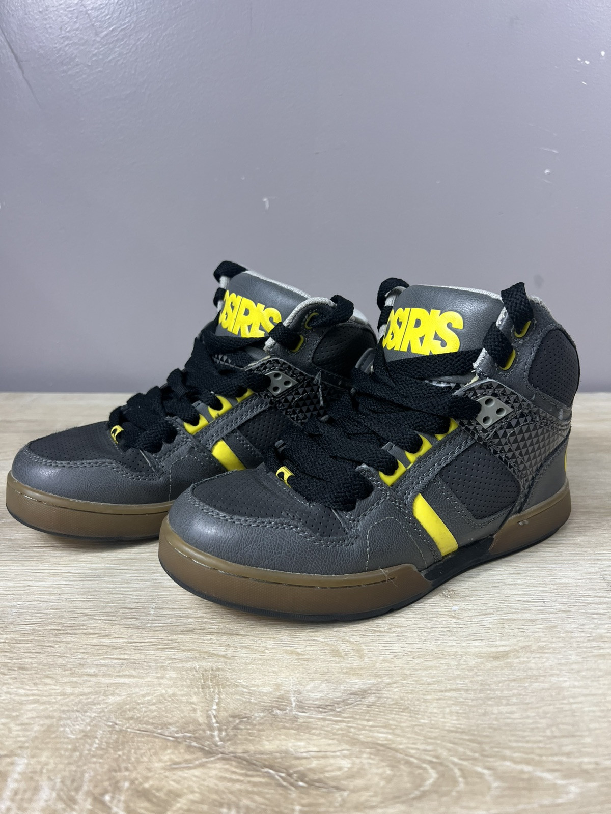Shoes Size 3y -yellow/ Charcoal Grey