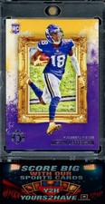 JUSTIN JEFFERSON 2020 Panini Chronicles Gridiron Kings #GK-13 Teal Rookie W/MAG