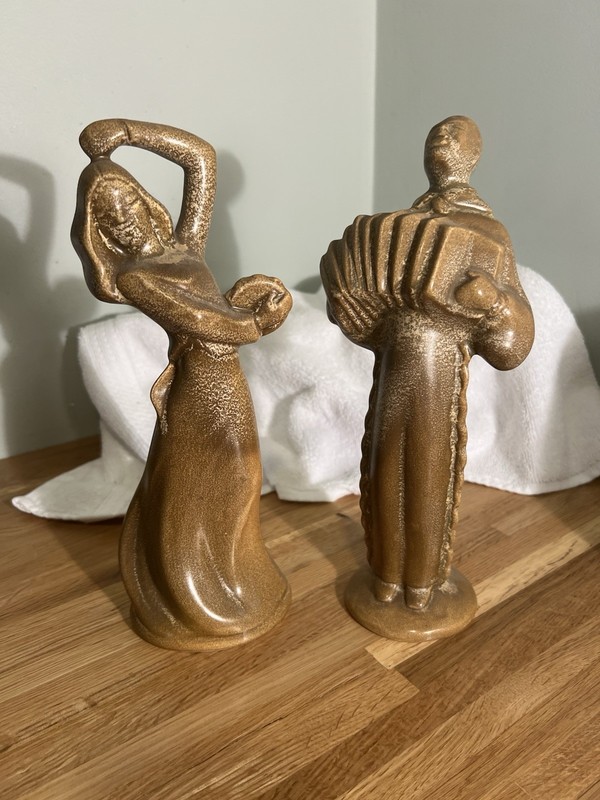 Two Redwing 10 1/2”Figurines 1930s