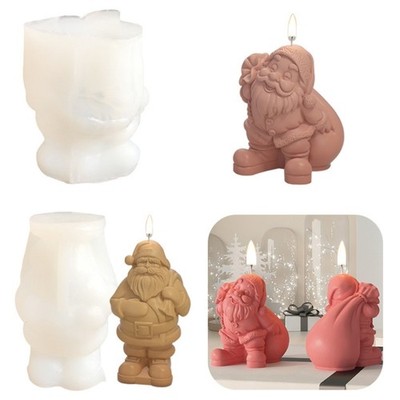 Silicone Mould Santa Claus Molds Plasters Molds Casting Molds Baking Mold