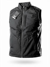 Castore Hybrid Lightweight Vest Full Zip Gilet, schwarz, NEU