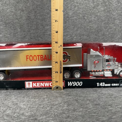 NEW 1:43 Kenworth W900 Ohio State Buckeyes Diecast Long Hauler discontinued RARE - Picture 2 of 14