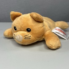 Melissa  Doug Cat Kitty Plush, 9 Inch Stuffed Animal- Orange Soft EUC