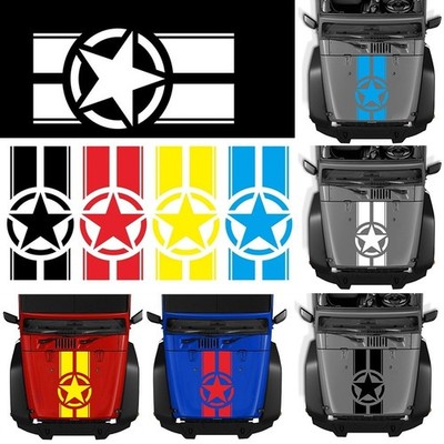 Bold Racing Sticker with Stripe Decal Glue Fixed Easy Removal 45*110CM