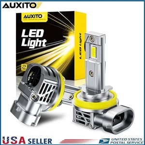 AUXITO H11 H8 LED Kit phares Ampoules de faisceau Hi/ Low Super Bright 6500K blanc