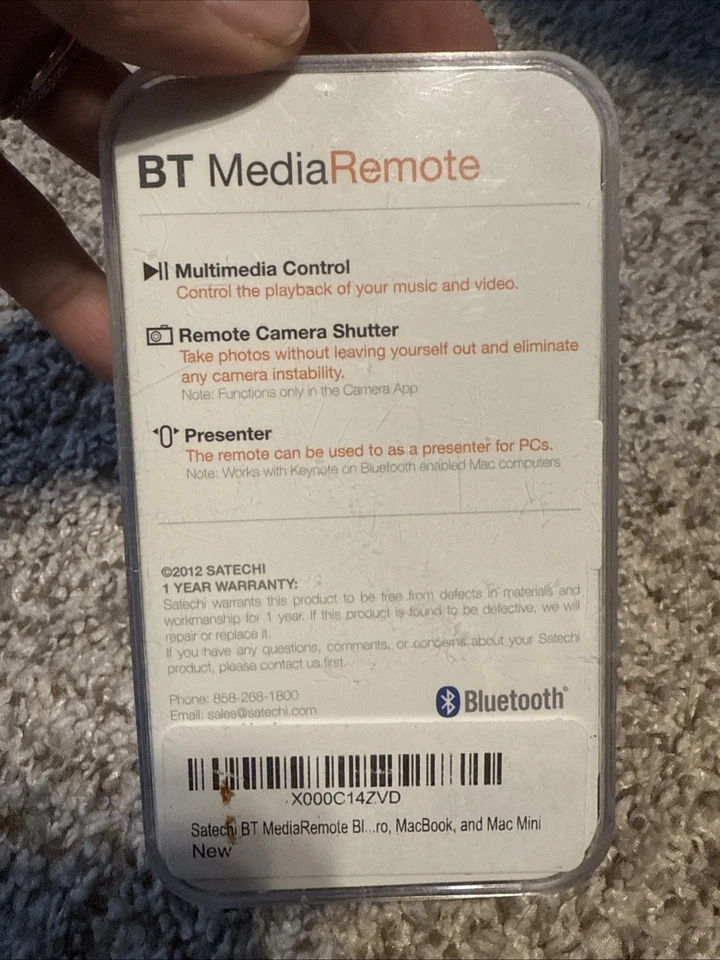 Satechi Bluetooth Multimedia Remote - Black - MacBook, Mac mini - Image 2 of 3